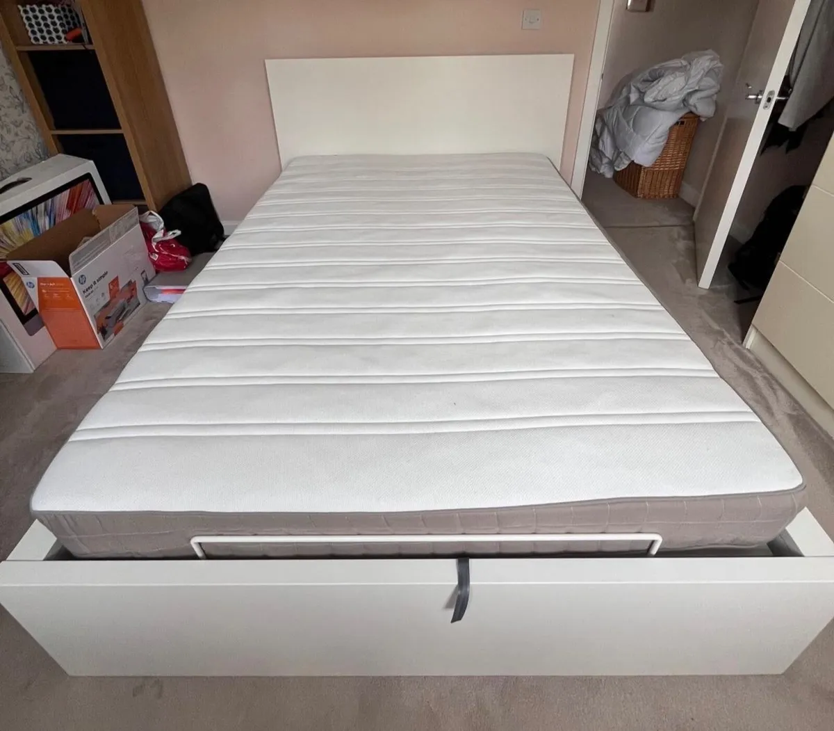 Ottoman bed, white, Standard Double - Image 2
