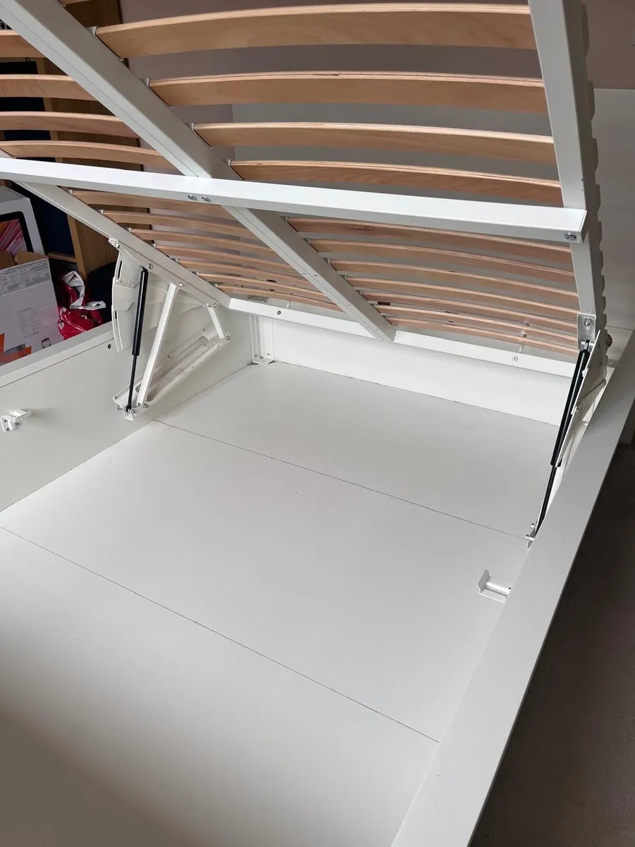 Ottoman bed, white, Standard Double - Image 4