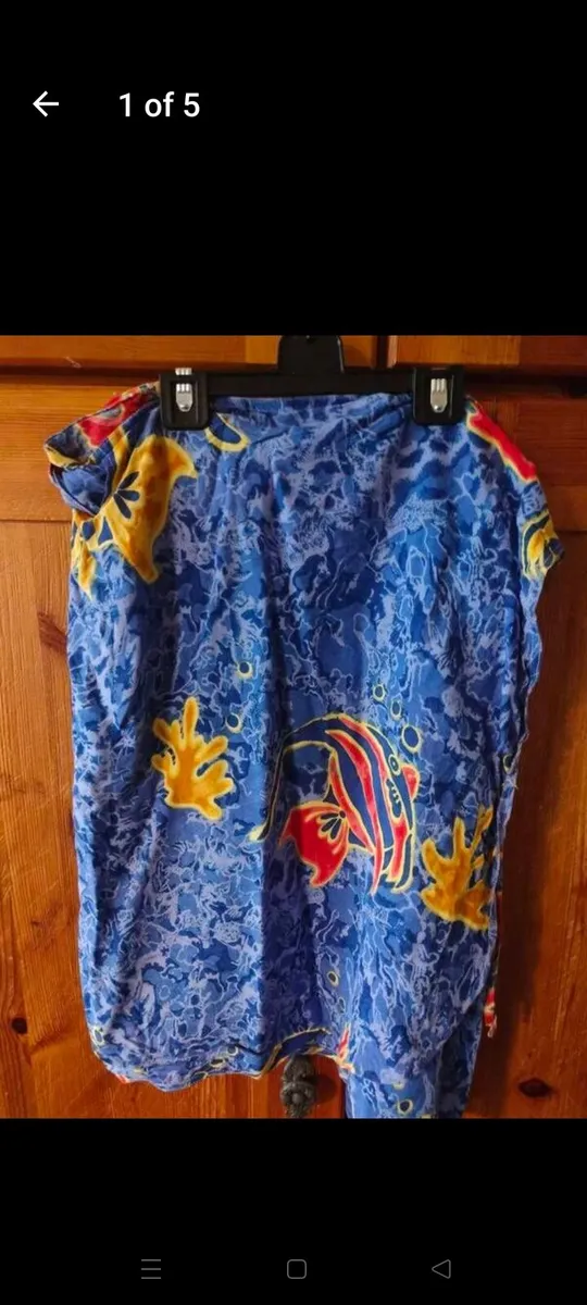 Kreisy cotton mini skirt with fish design. Like ne - Image 1