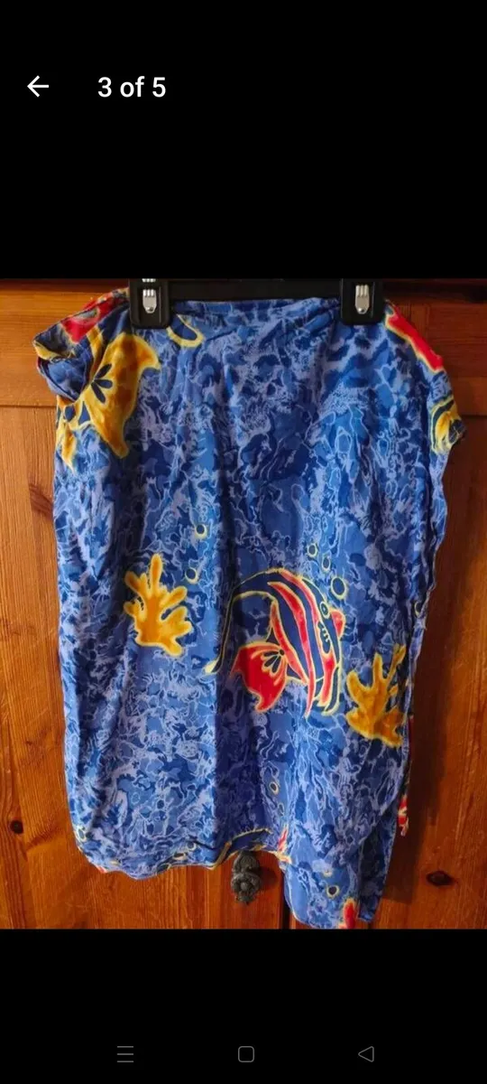 Kreisy cotton mini skirt with fish design. Like ne - Image 2