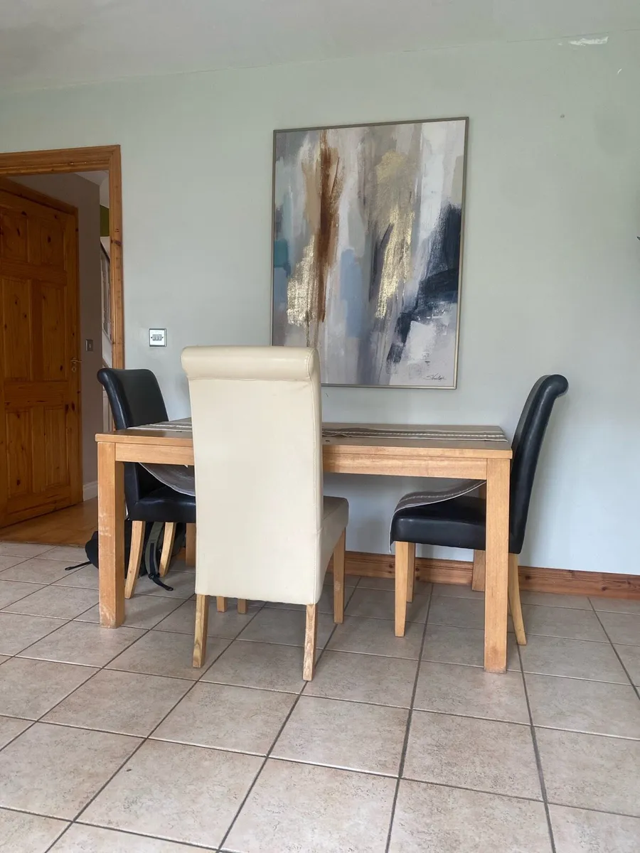 Table three chairs
