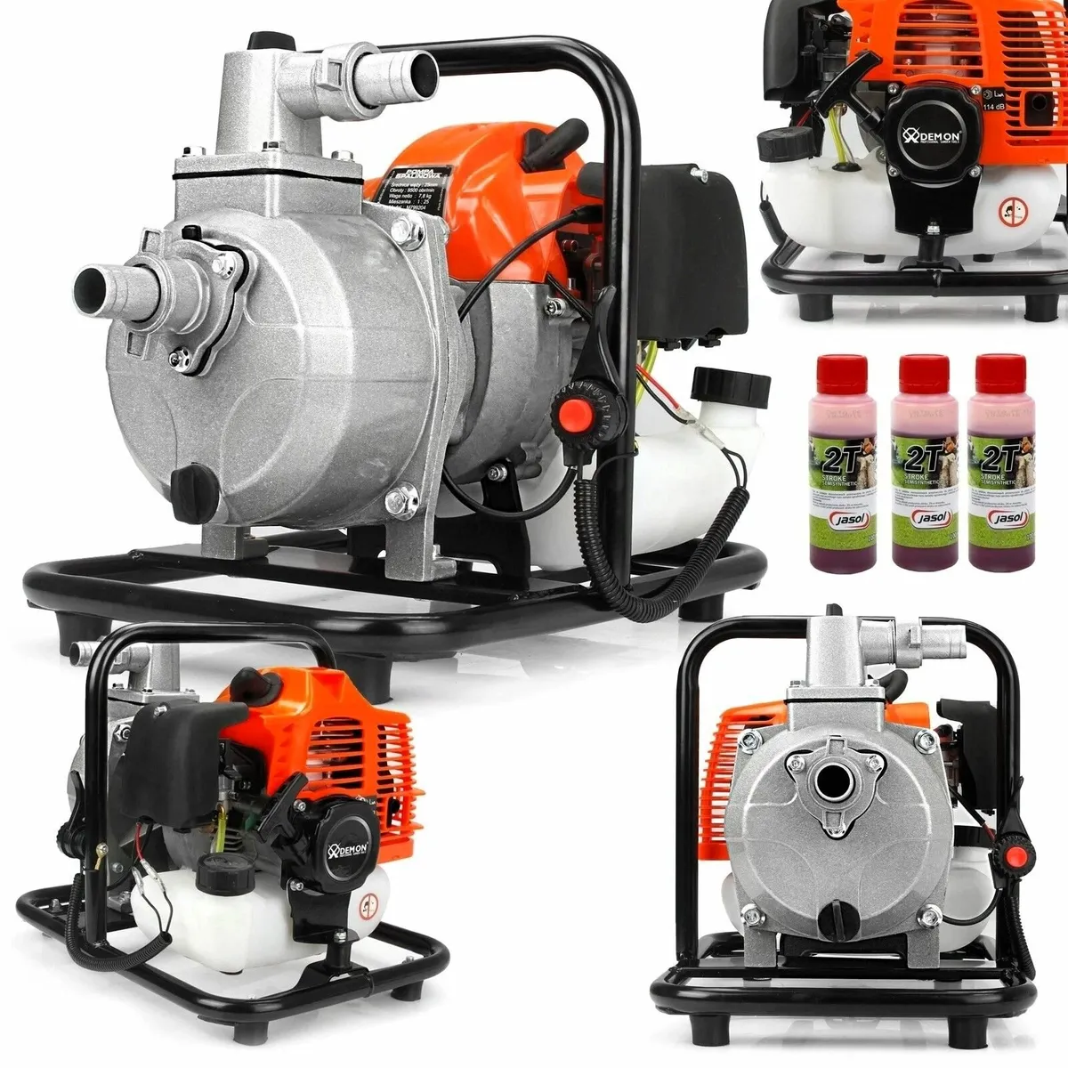 Petrol water pump 5.2 HP garden pump 2-stroke moto - Image 1