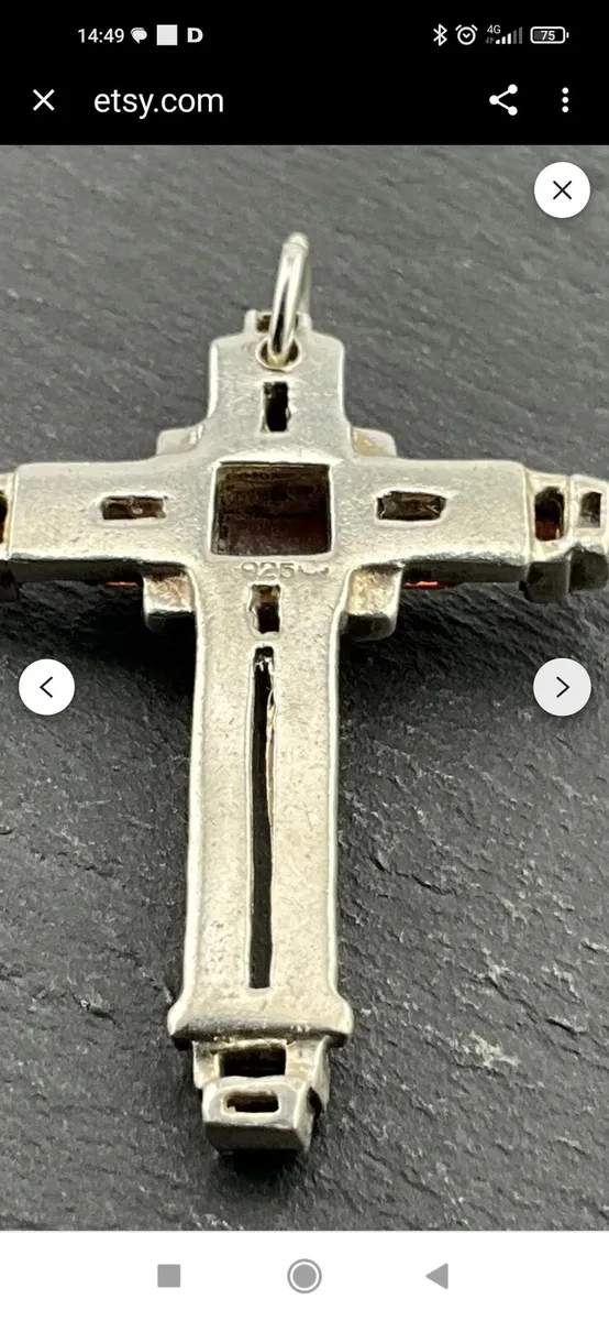 Vintage silver Cross - Image 2
