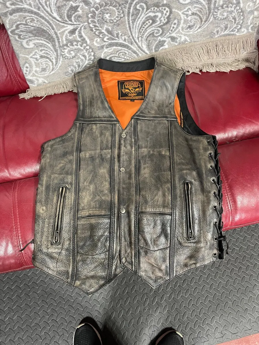 Leather waist coat - Image 2