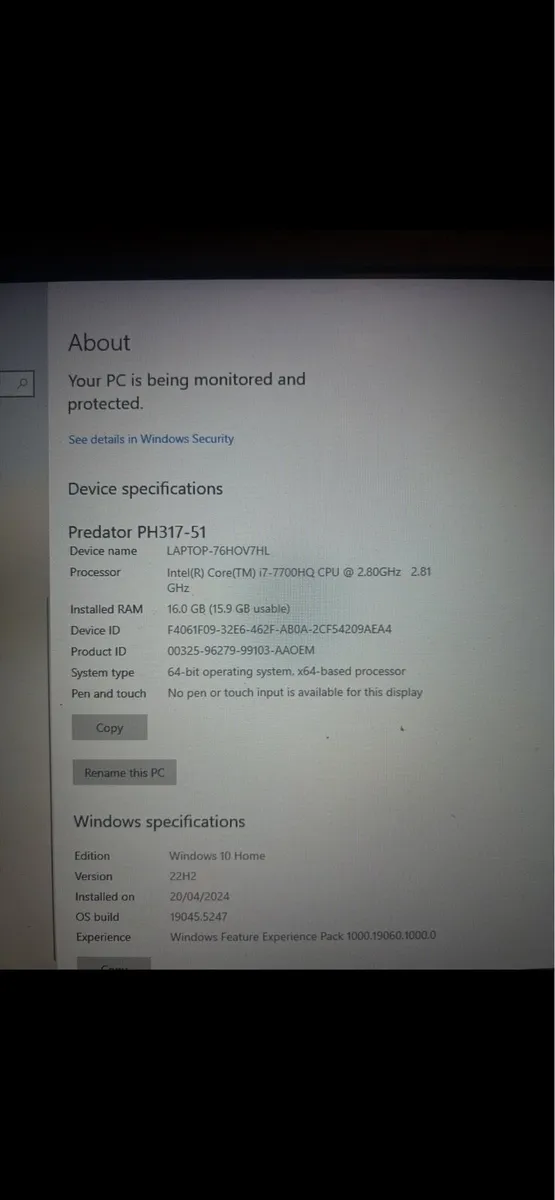 Predator Gaming Laptop - Image 3