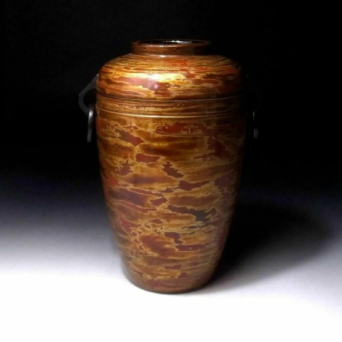 Japanese Wooden Lacquer Vase - Image 1