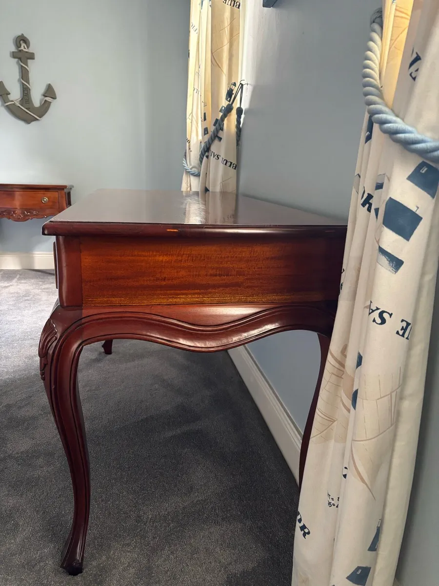 Mahogany Louis XV Provence Style Writing Desk - Image 2