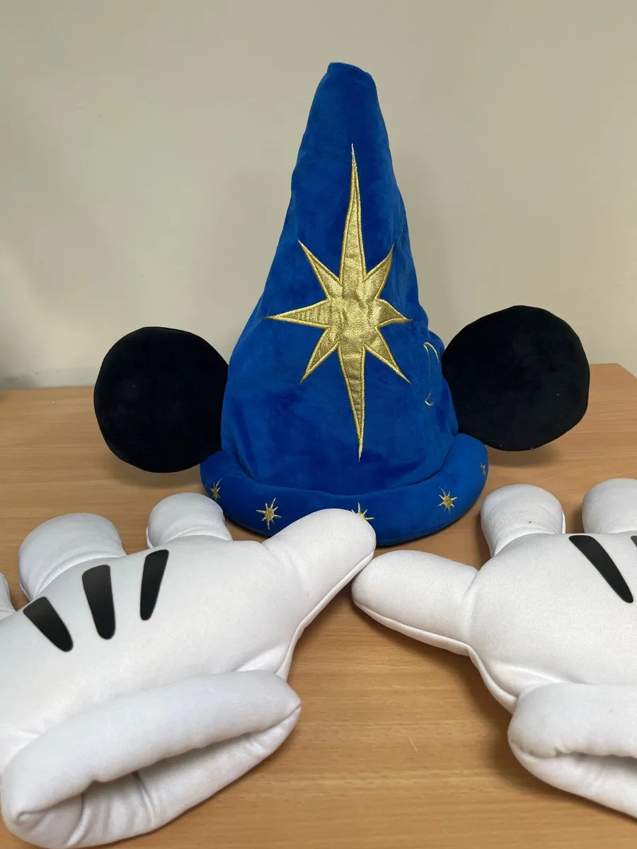 Mickey Mouse wizard hat and gloves - Image 1