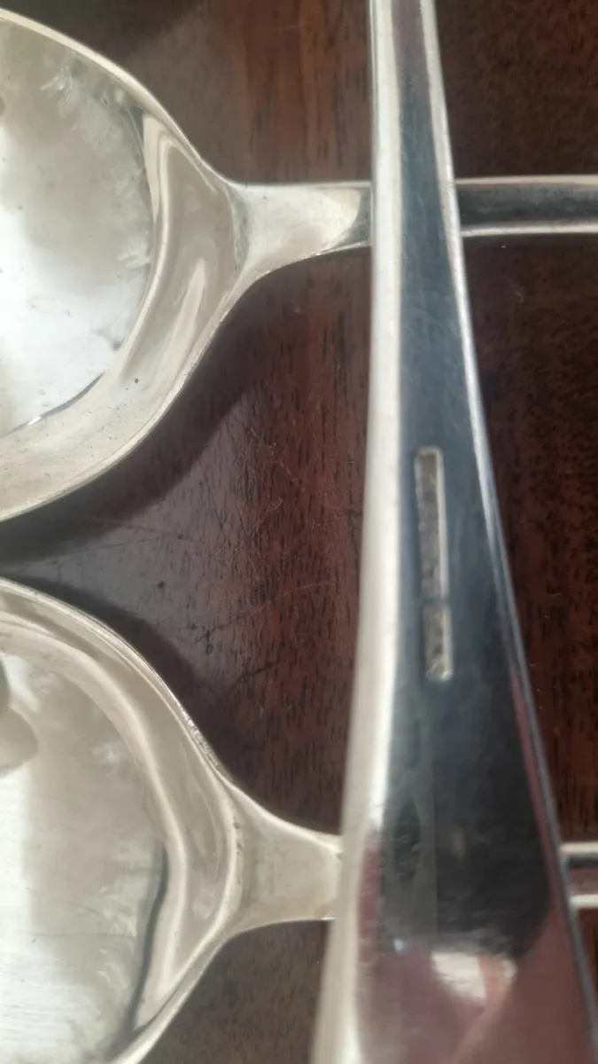 Set of Silver Soups Spoons 6 - Image 2