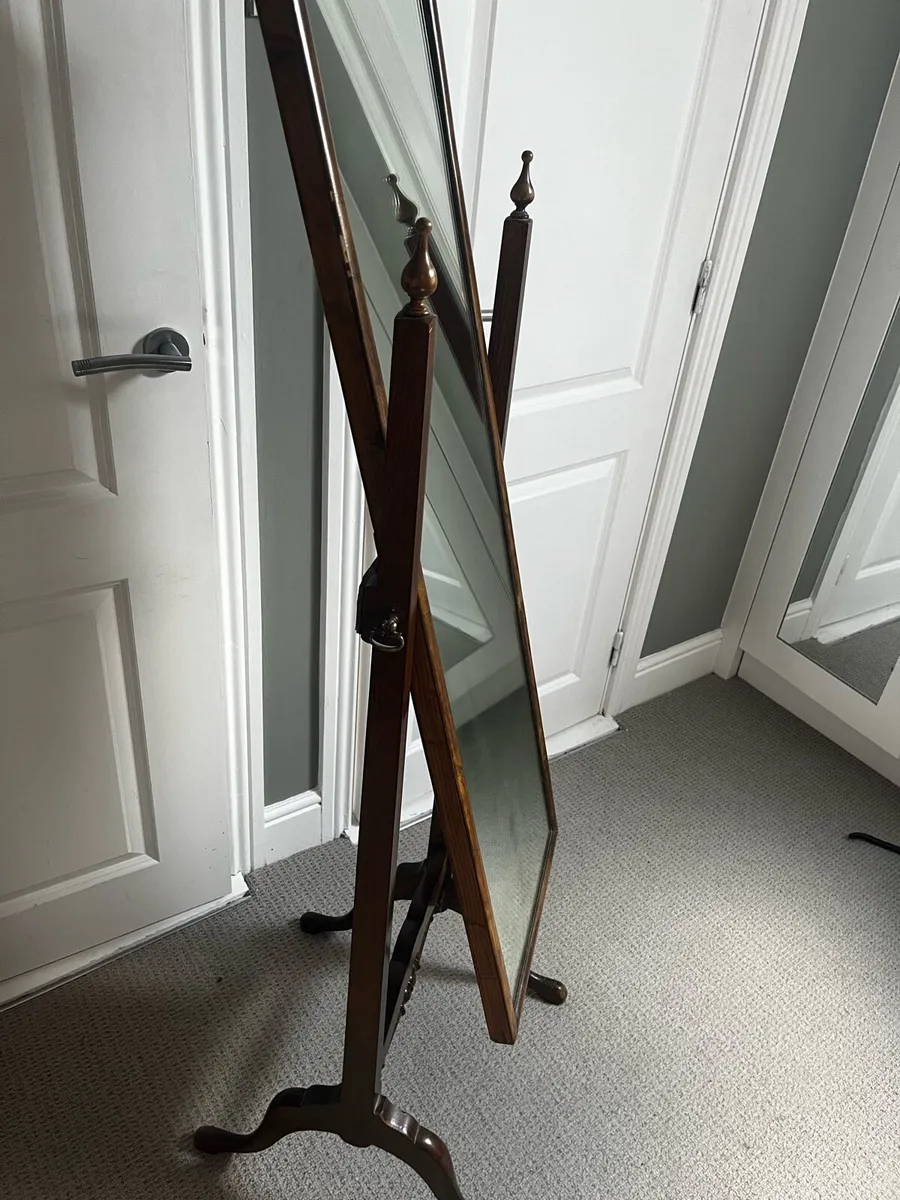 Oak antique mirror - Image 3