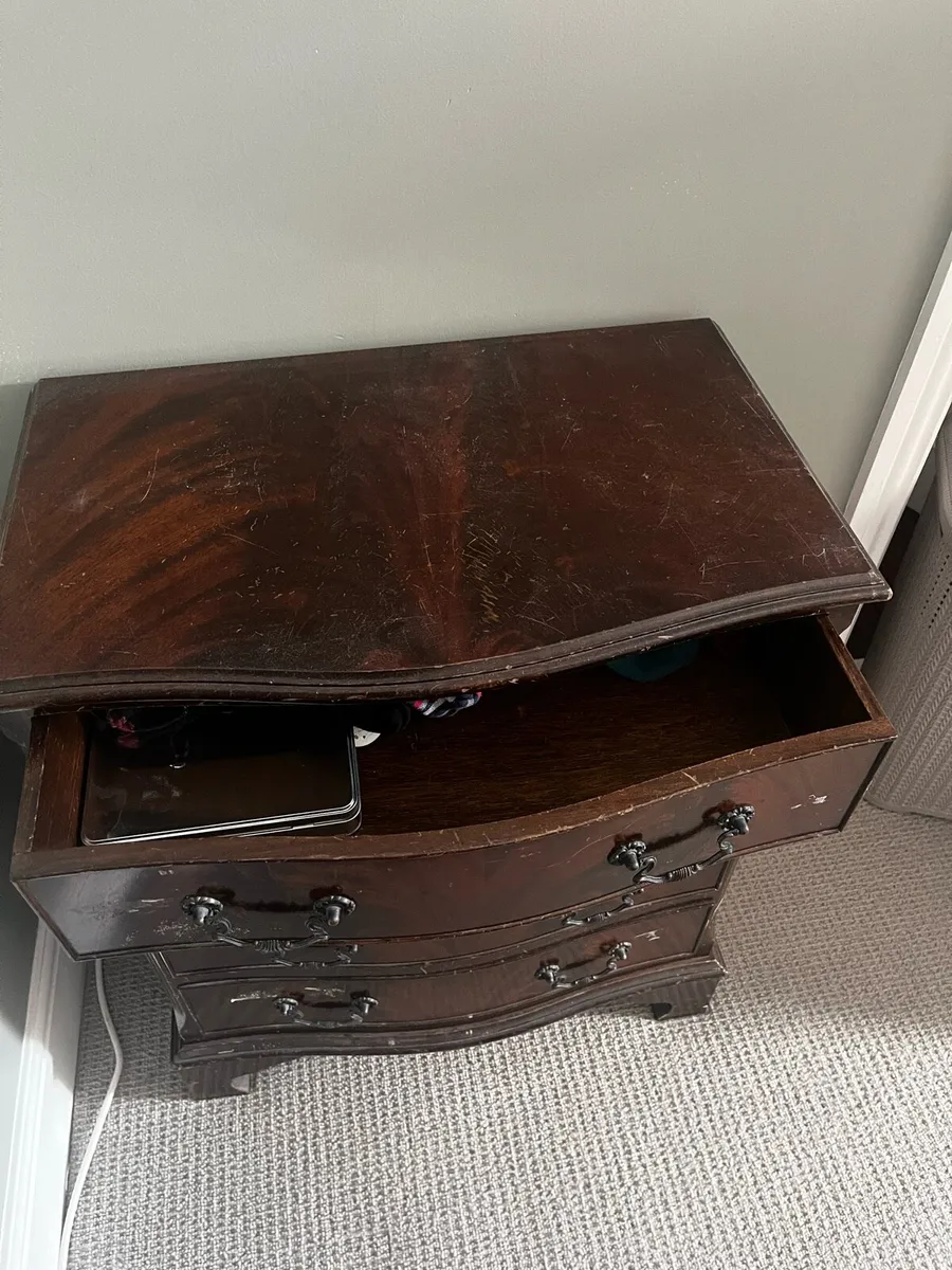 antique wooden chest of drawers - Image 3