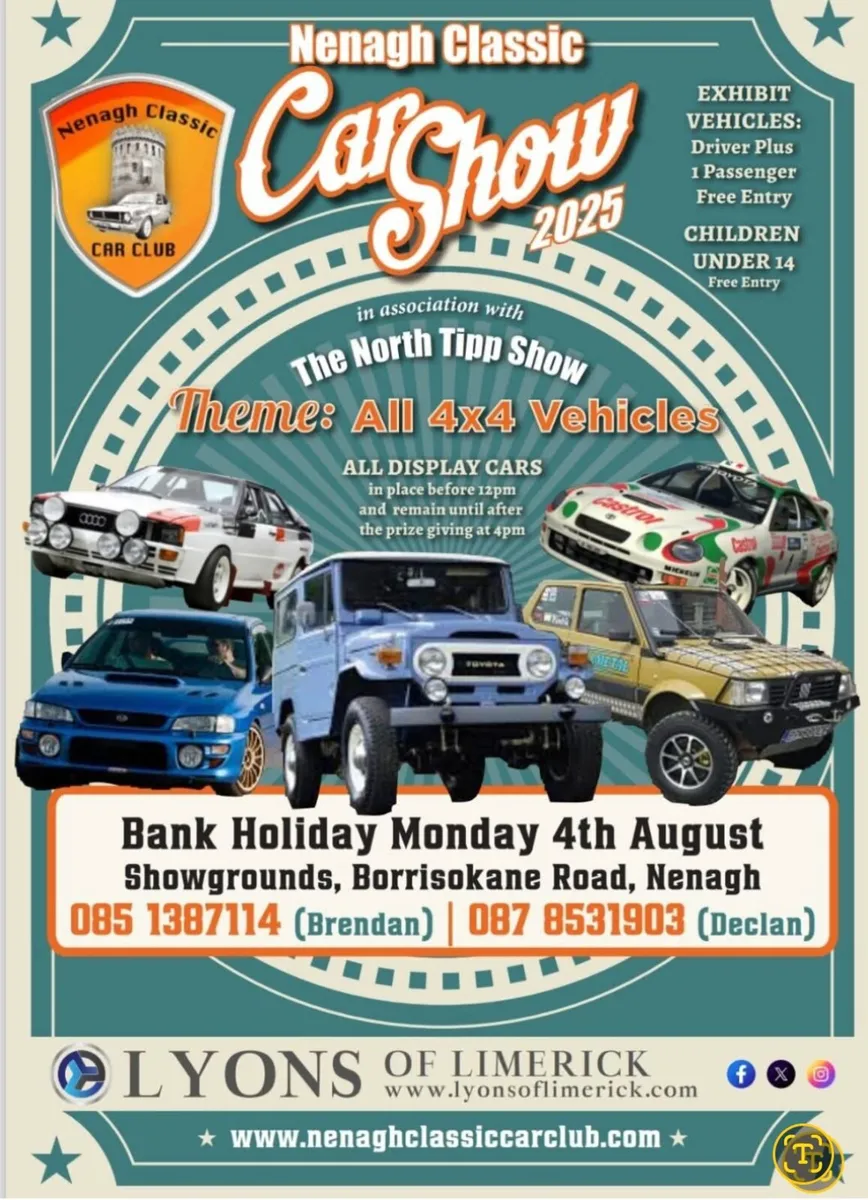 NENAGH CLASSIC CAR CLUB SHOW