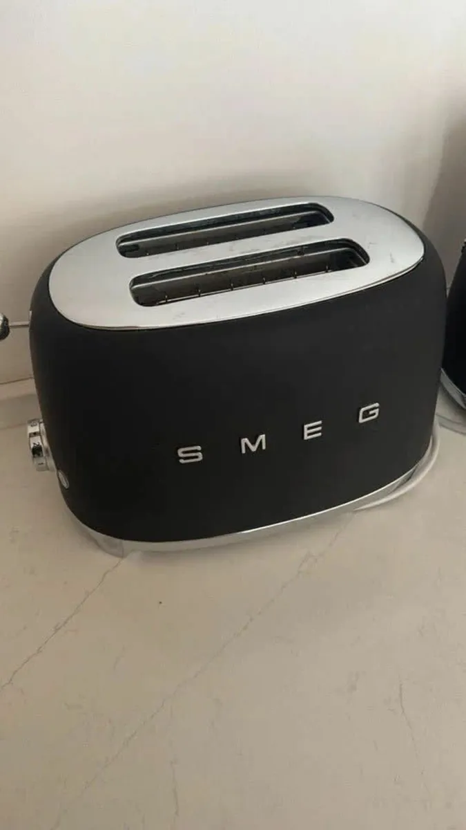 SMEG Toaster and Kettle Matte Black - Image 3