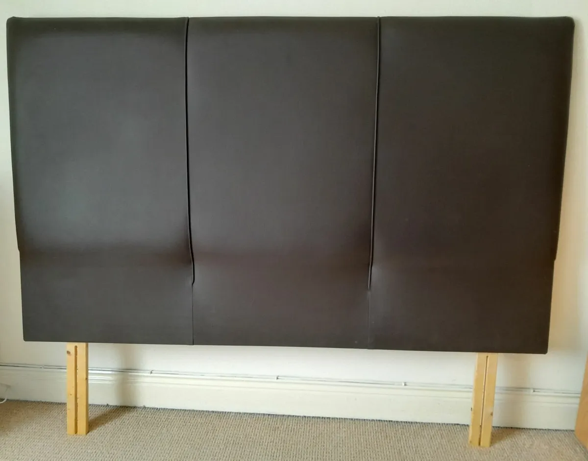 Queensized Contemporary Leather style Headboard - Image 1