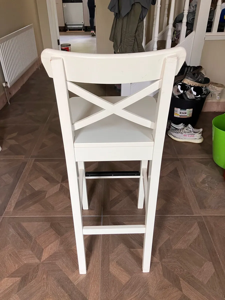 Cream Kitchen Stool x4 - Image 4