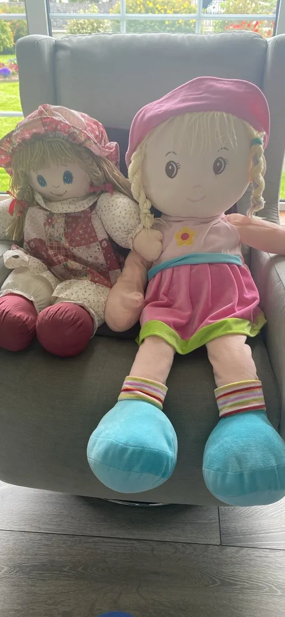 2 big soft dolls