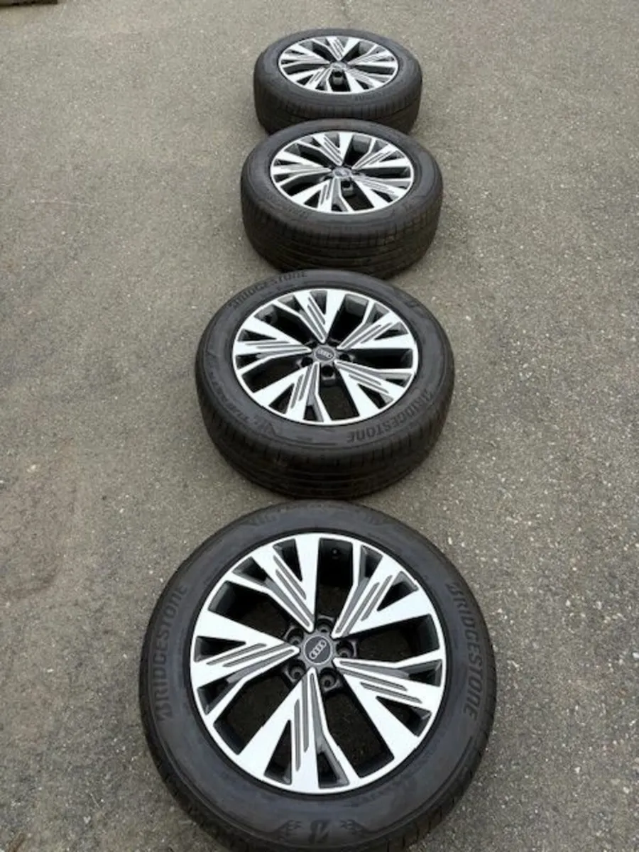 Audi Alloy Wheels Bridgestone Tyres NEW - Image 1