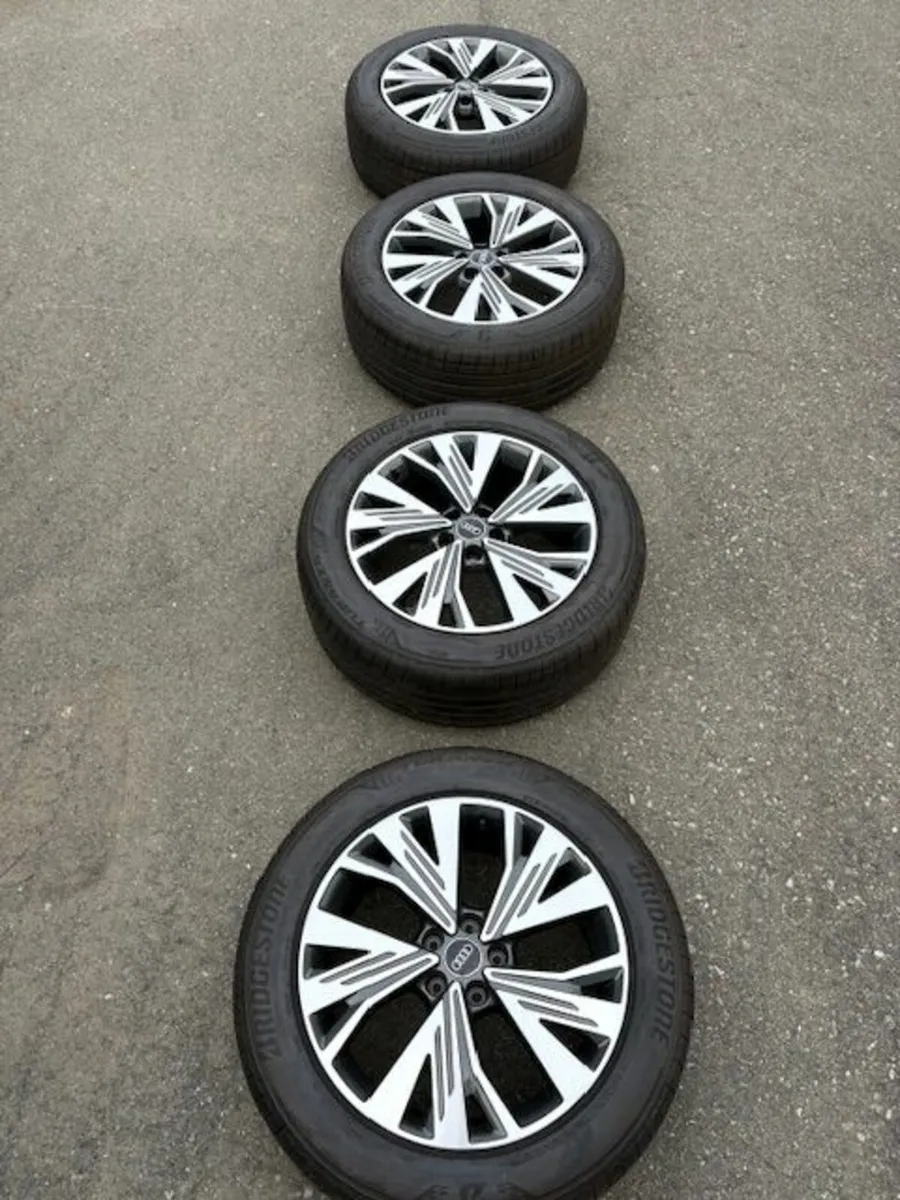Audi Alloy Wheels Bridgestone Tyres NEW - Image 3