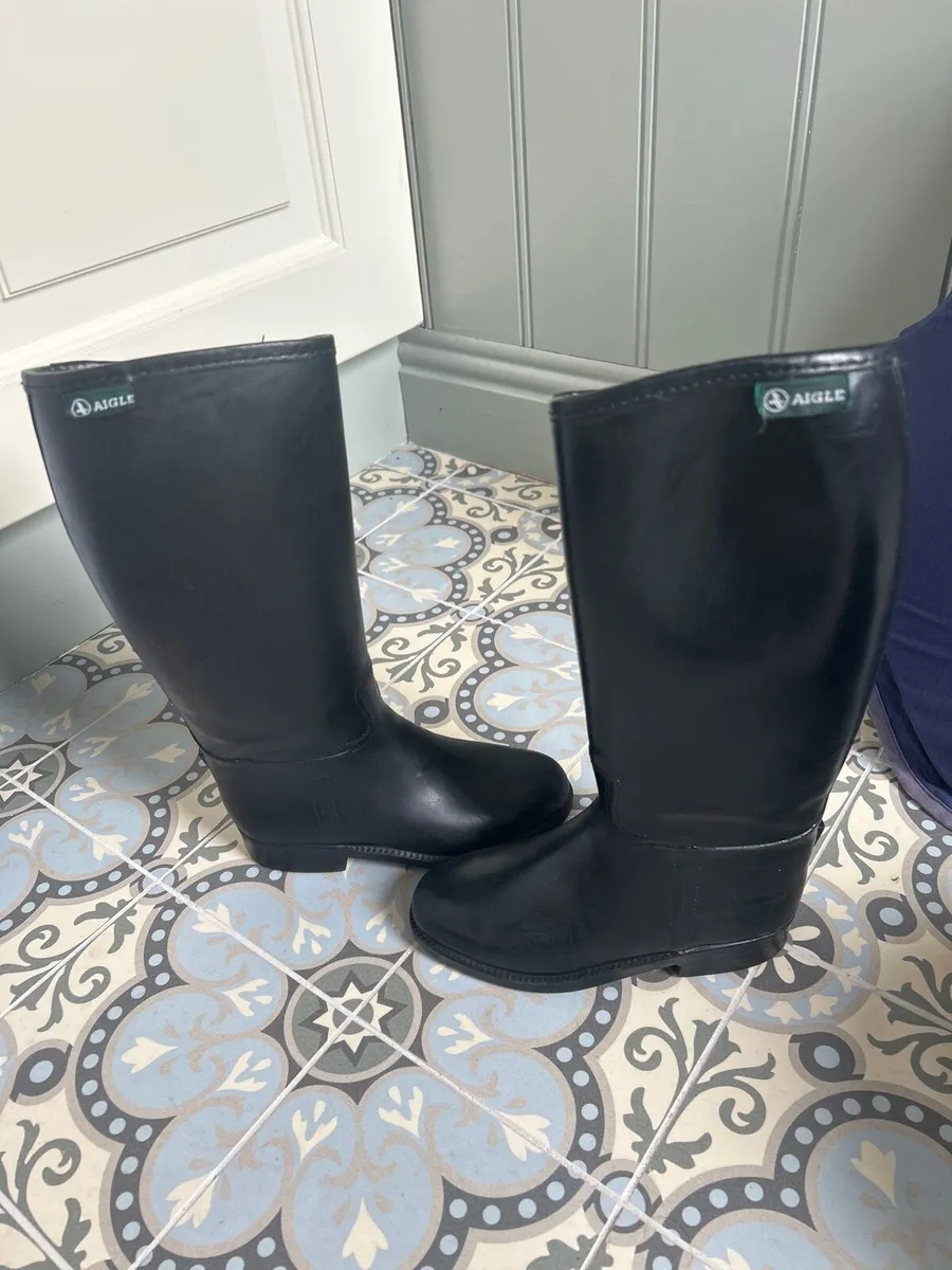 Riding Boots, back protector and Helmet - Image 2