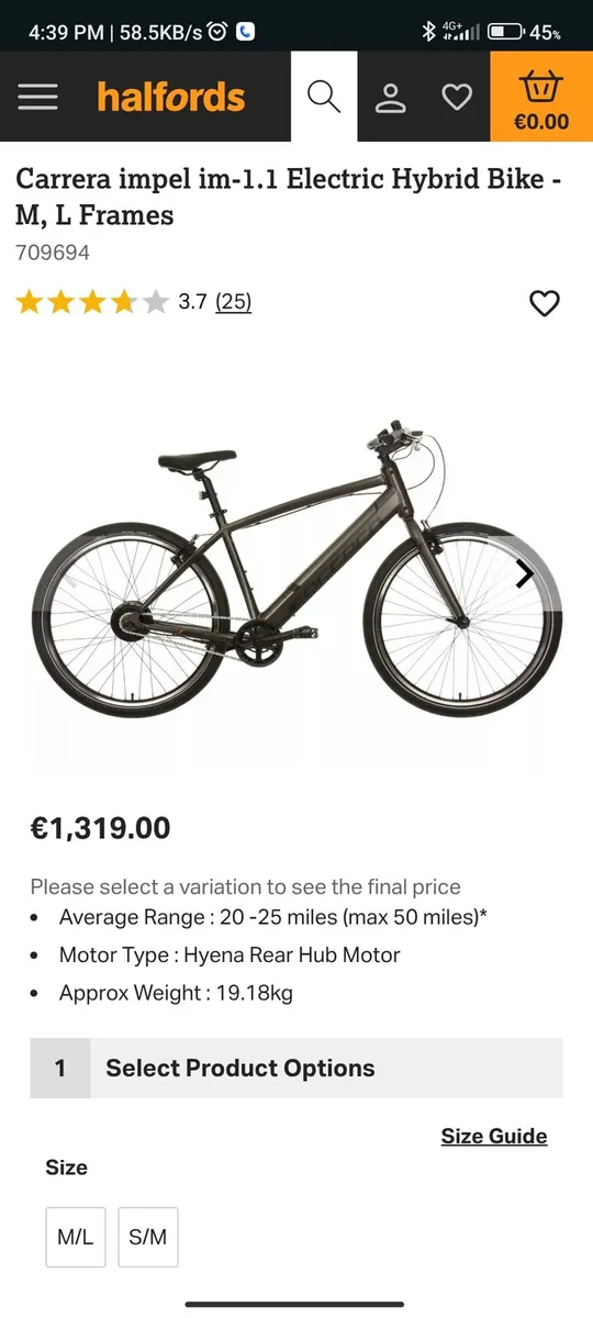 Brand new Carrera impel im 1.1 electric bike - Image 2