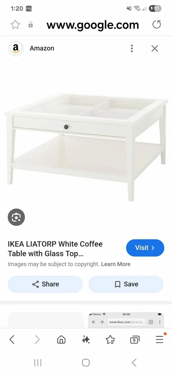 White coffee table for free