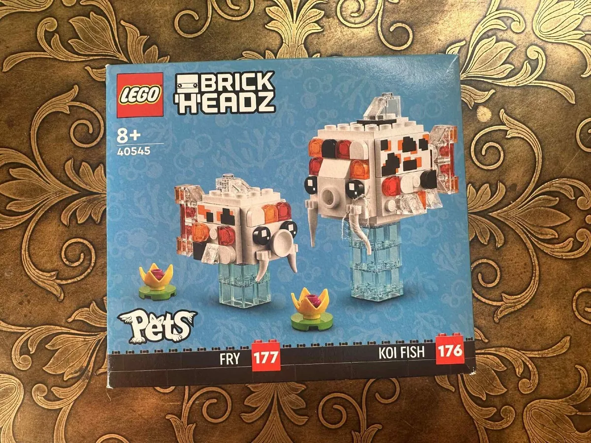 Fry and Koi Fish Brick Headz Lego. - Image 1
