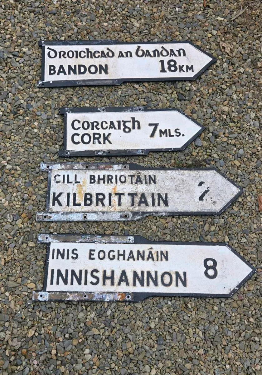 Old road signs  FOR SALE - Image 1