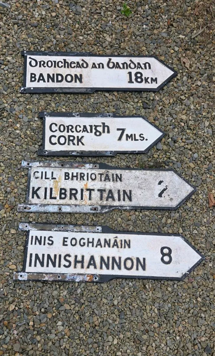 Old road signs  FOR SALE - Image 2