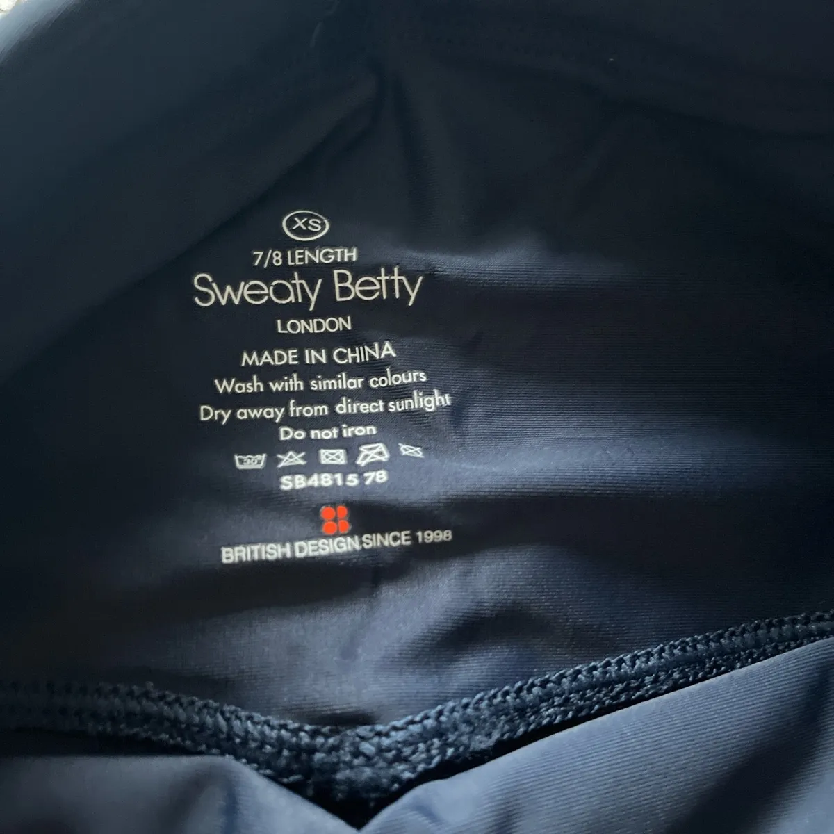 Sweaty Betty Navy High Shine. - Image 2