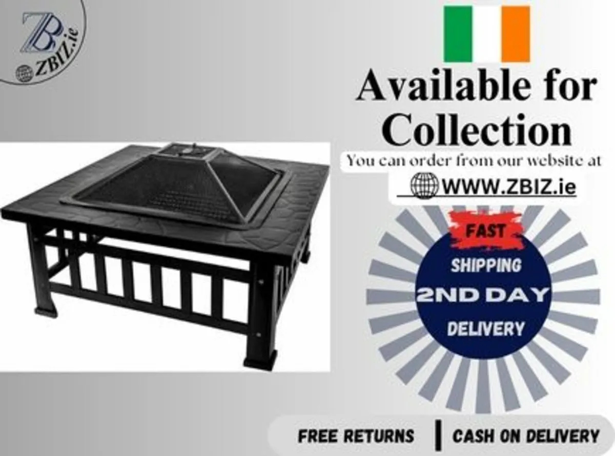 Patio Fire Pot Steel Fireplace for Garden Use - Image 1