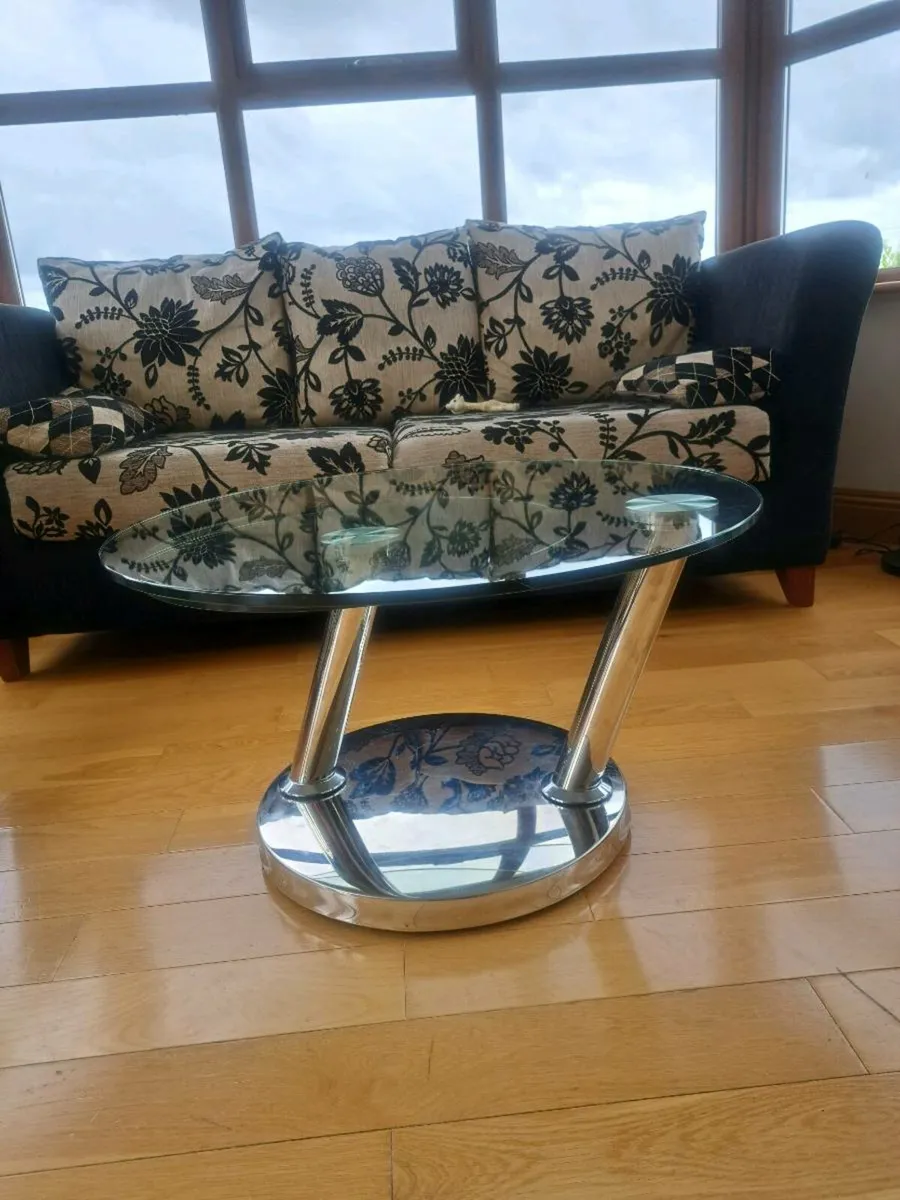 Glass Swivel Coffee Table - Image 4