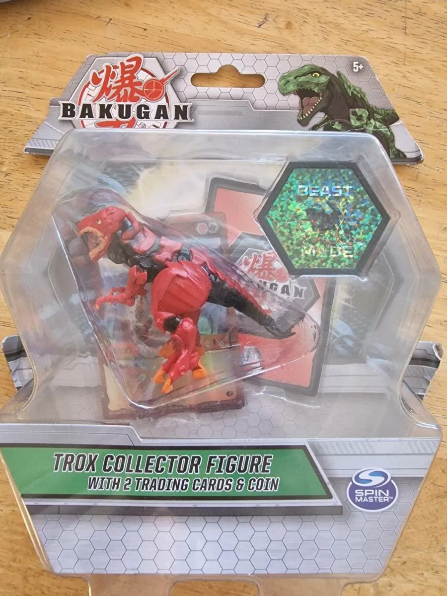 Bakugan Trox (Red) Collector Action Figure With 2 - Image 1