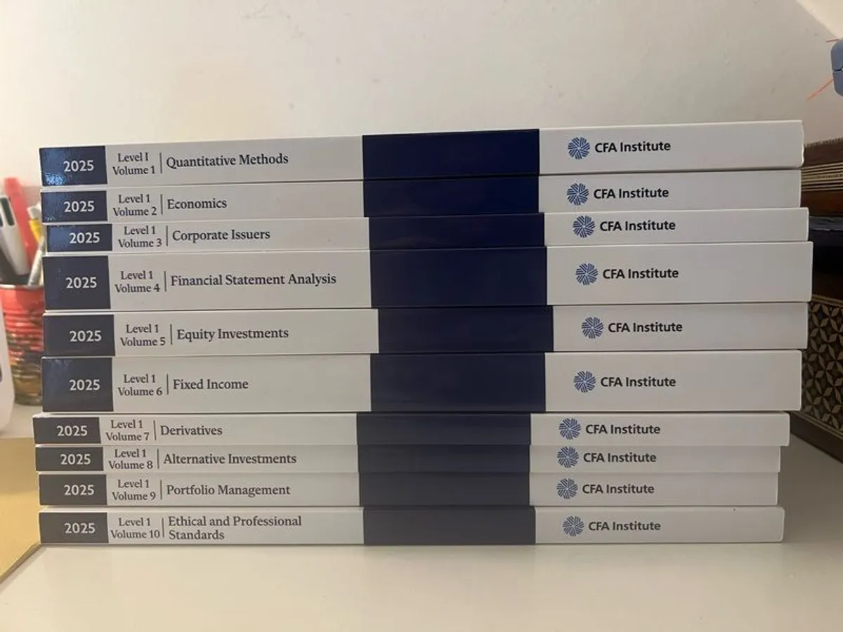 CFA Level 1 2025 bookset