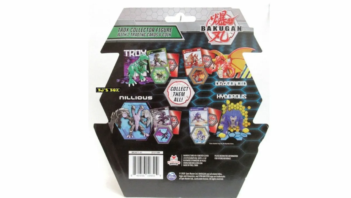 Bakugan Trox (Red) Collector Action Figure With 2 - Image 2
