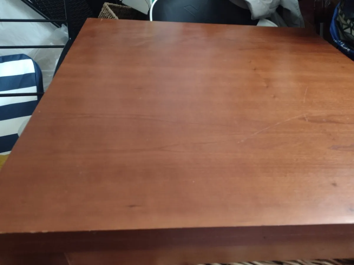 Heavy solid wood coffee table or TV stand - Image 2