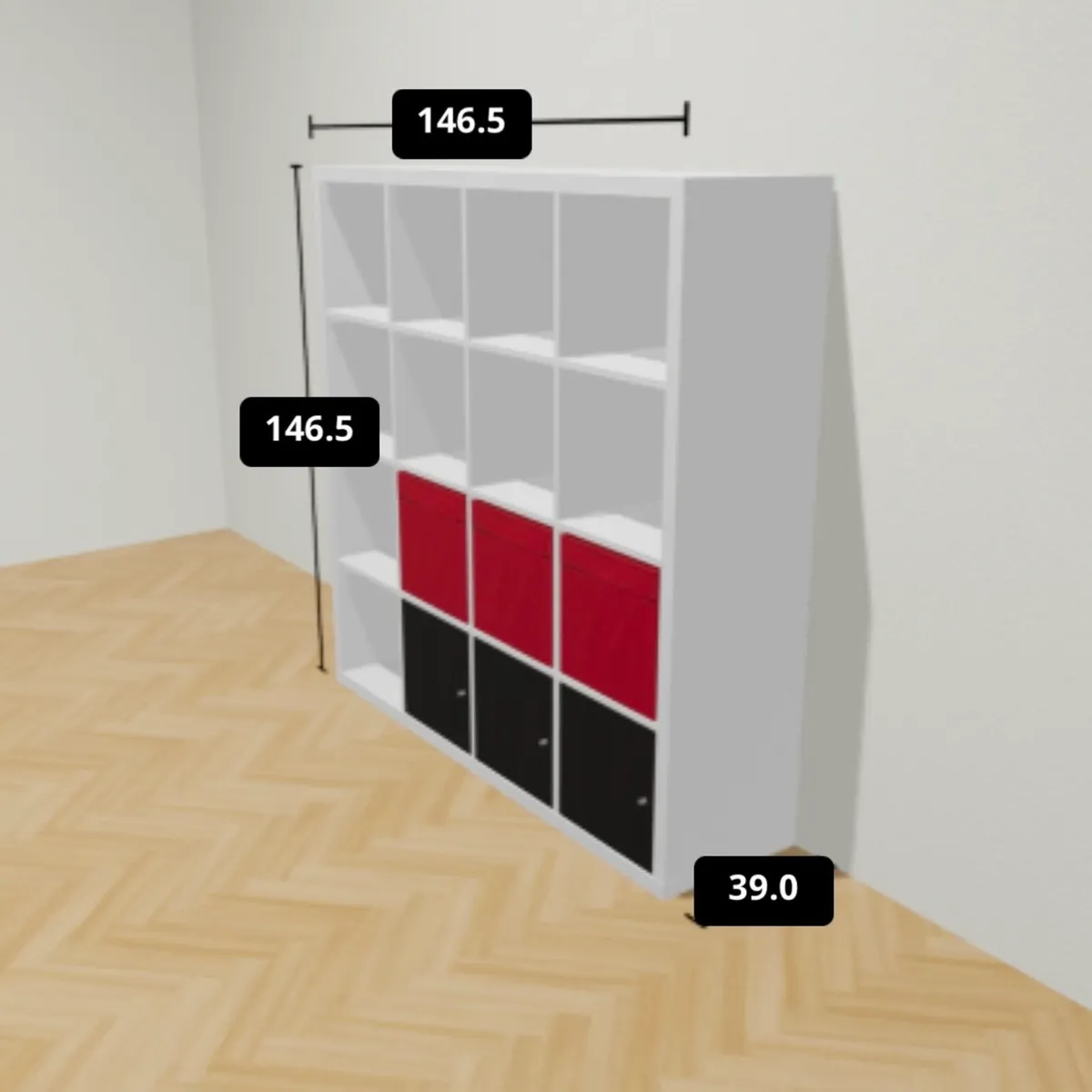 IKEA KALLAX 4x4 Shelf Unit - Image 3