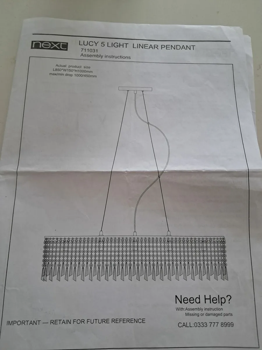 5 light linear pendant - Image 4