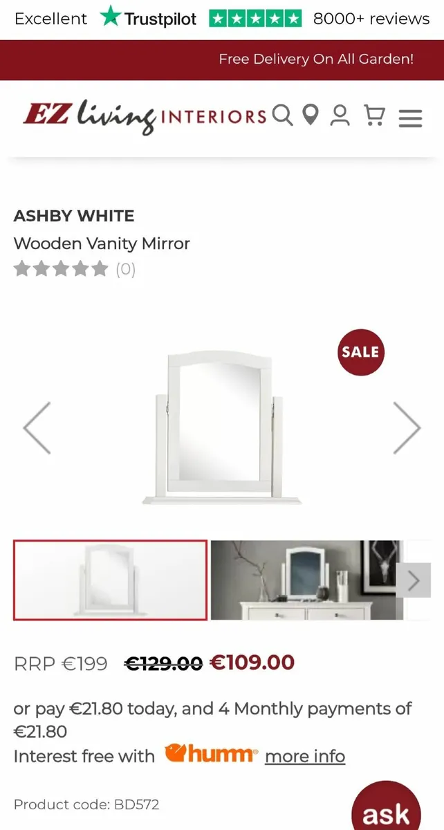 Vanity Mirror (New in Packaging) - Image 1