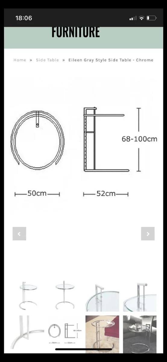 Eileen Grey Style Table - Image 1