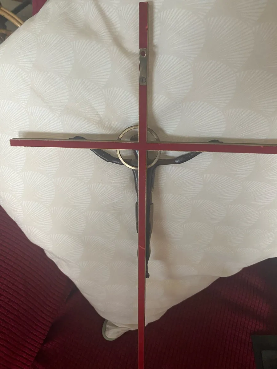Large Brass Crucifix - Image 4