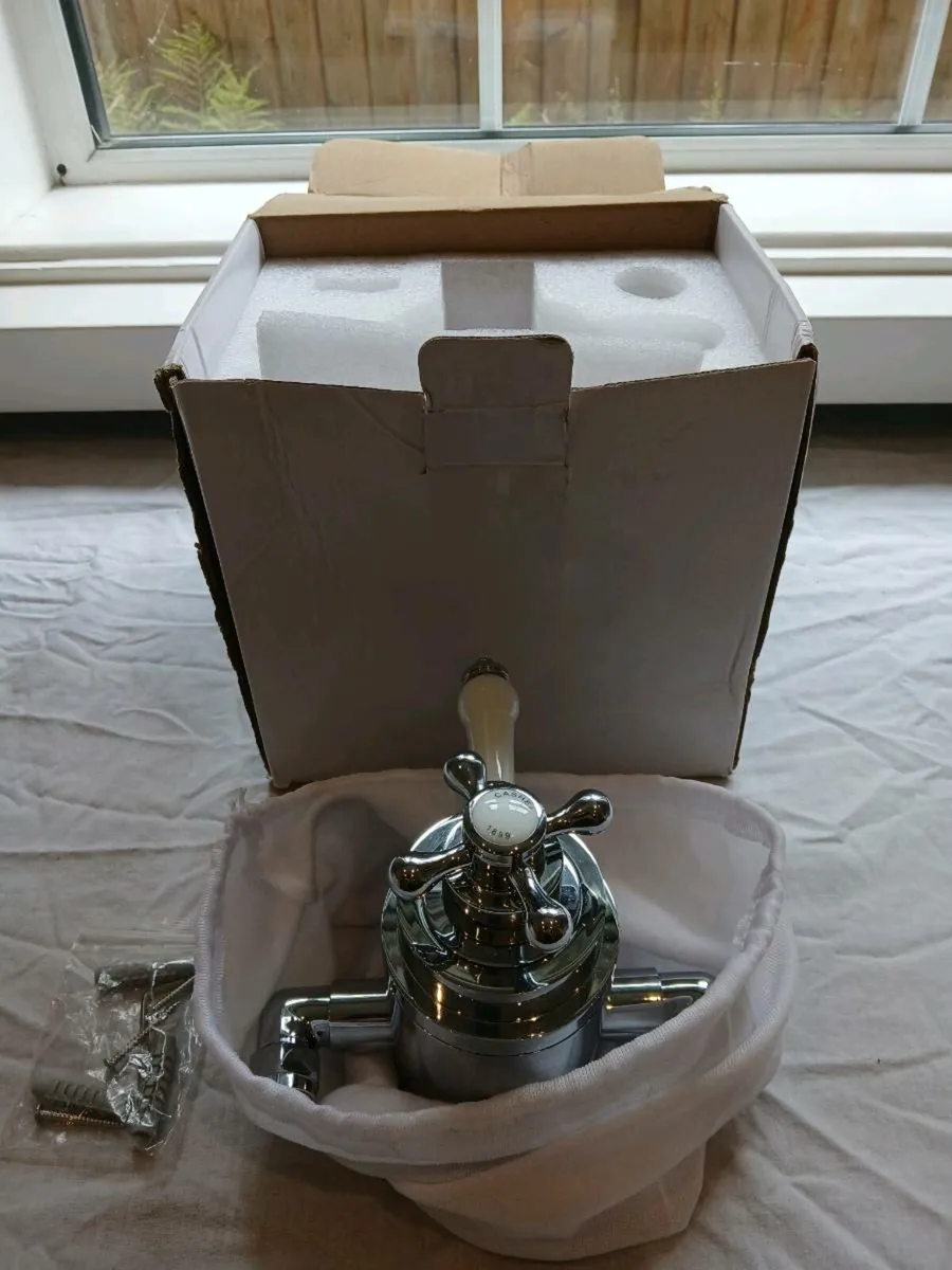 Victorian Thermostatic Shower Valve Set 1 Chrome - Image 1