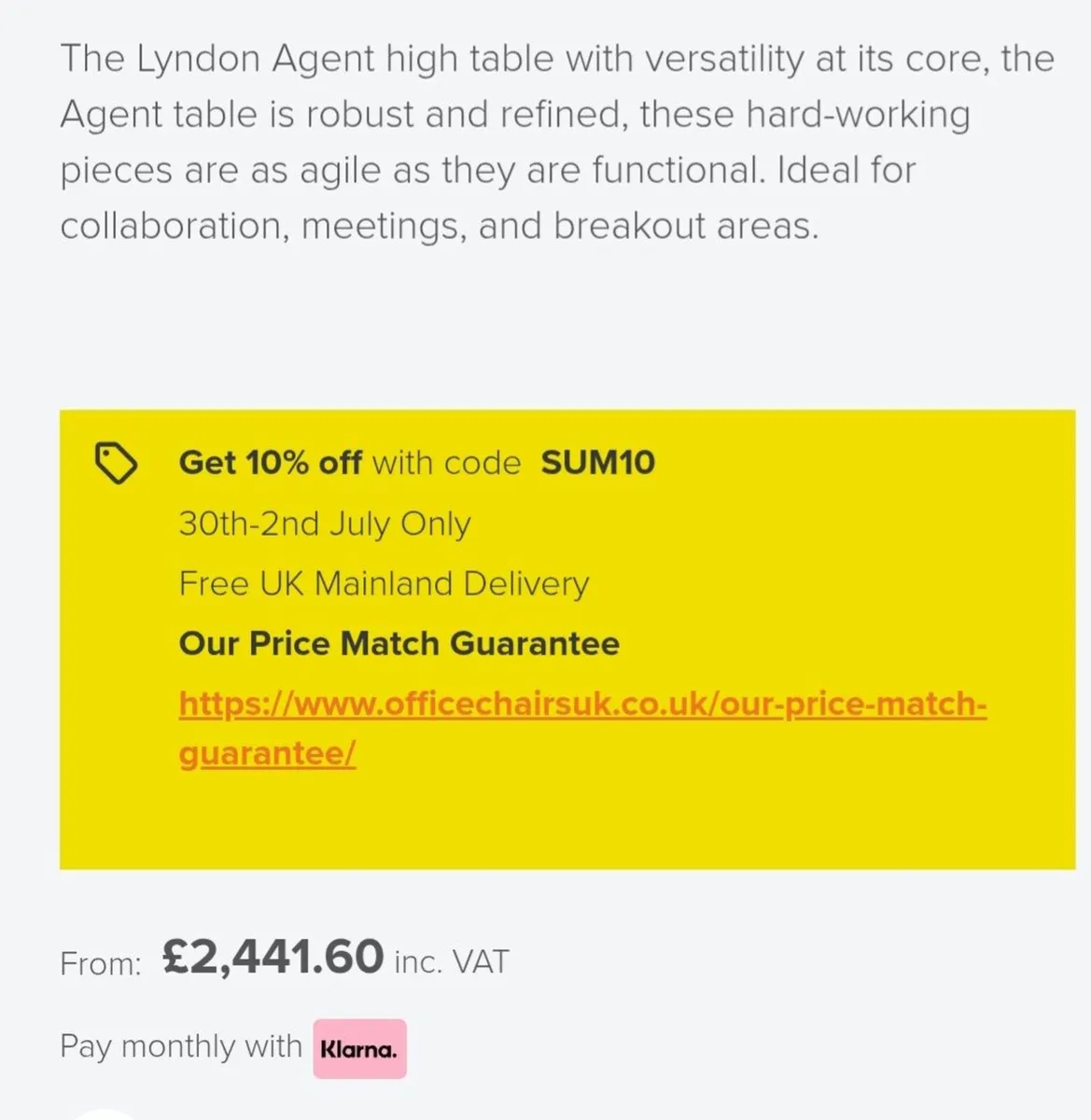 Lyndon By Boss Agent High Table - Image 4