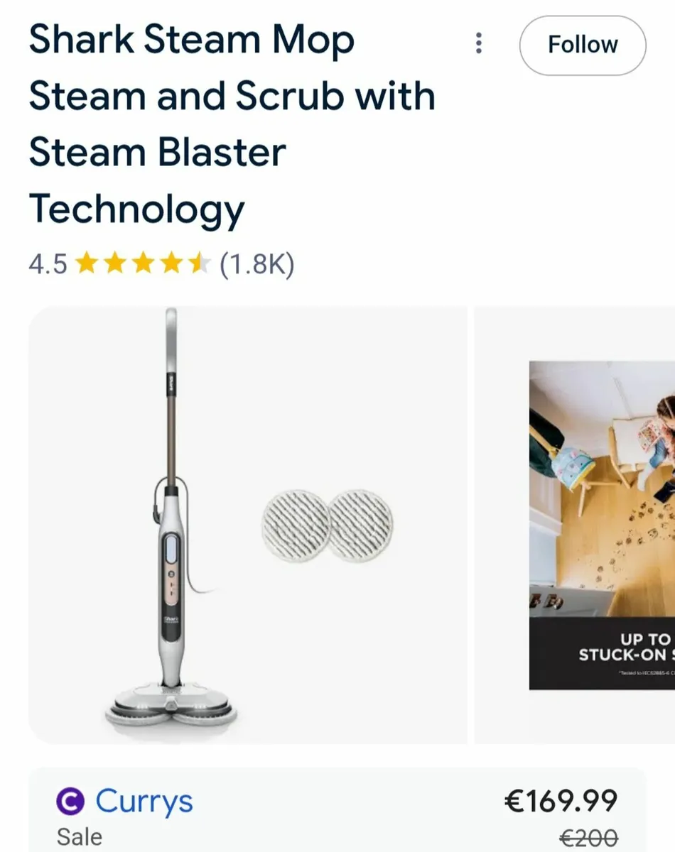 Shark steamer and scrub - Image 3