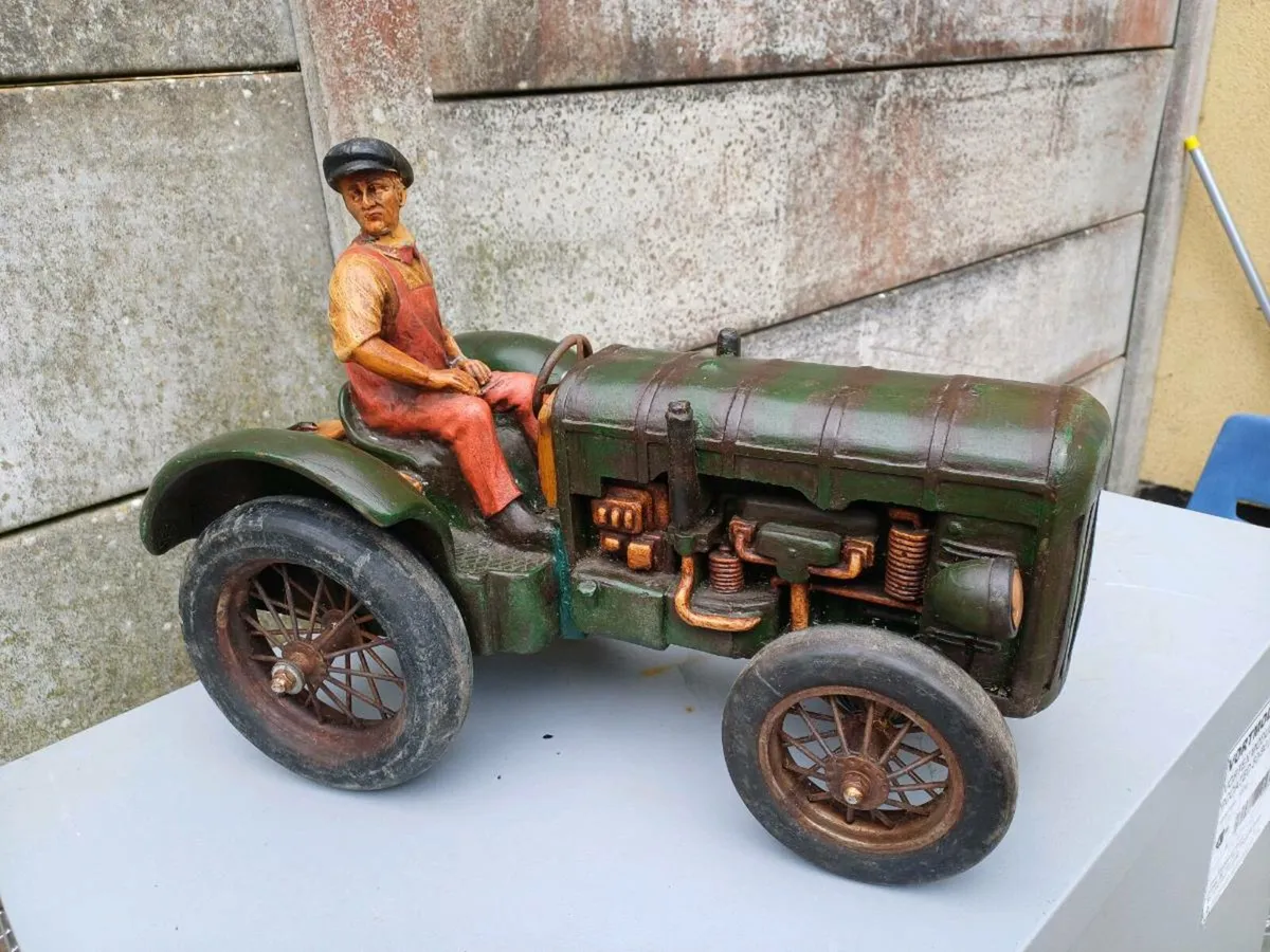 Large Vintage Model Tractor - Image 2