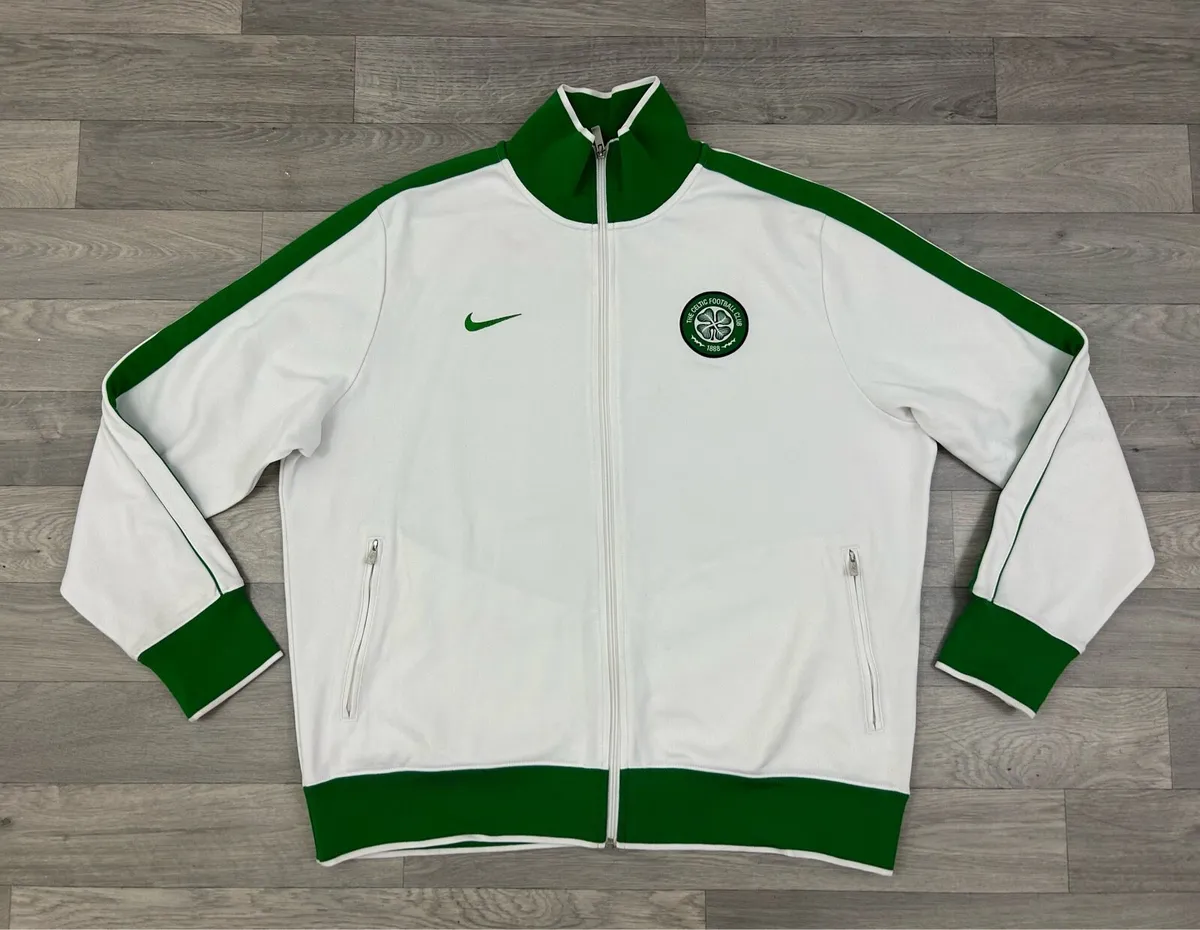 Vintage Nike Celtic Glasgow Track Jacket Mens XXL - Image 1