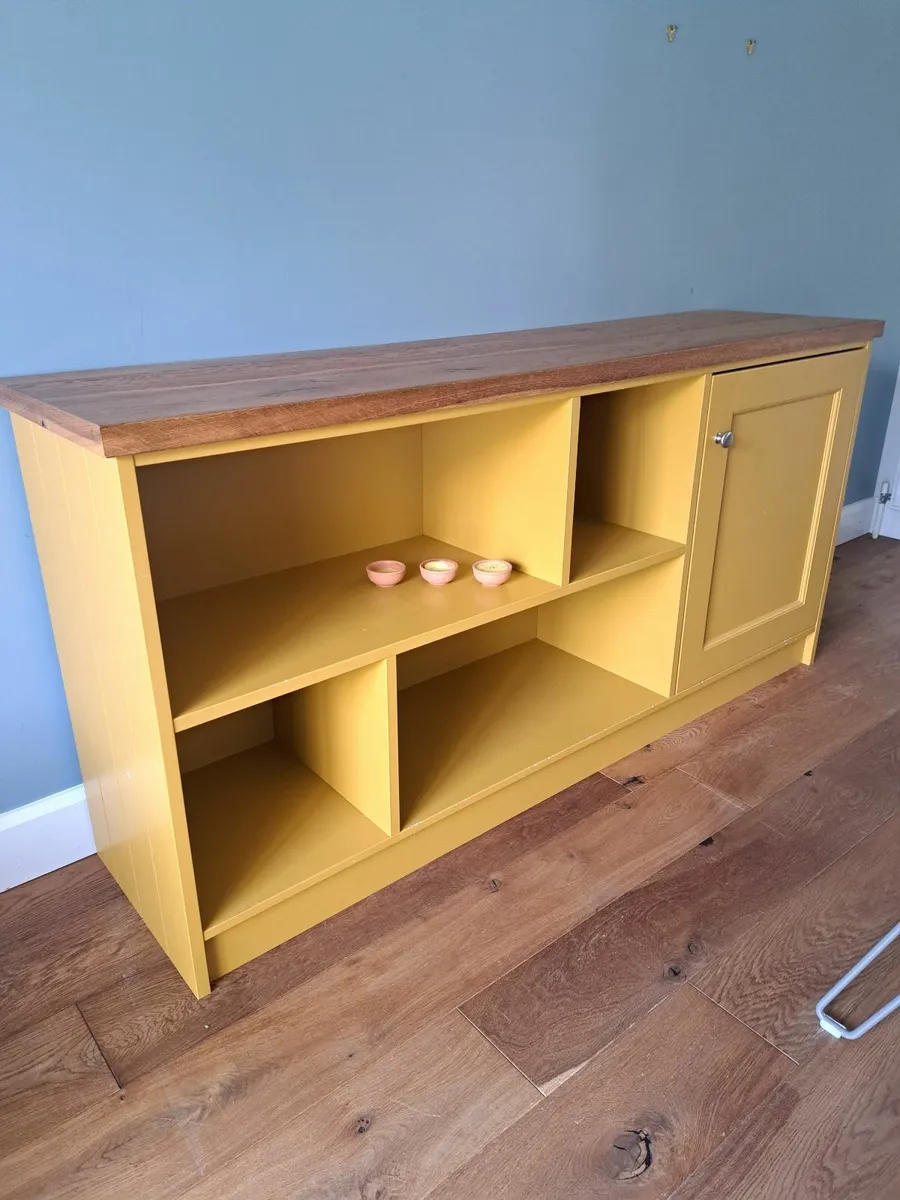 Mustard yellow sideboard / toy storage - Image 1
