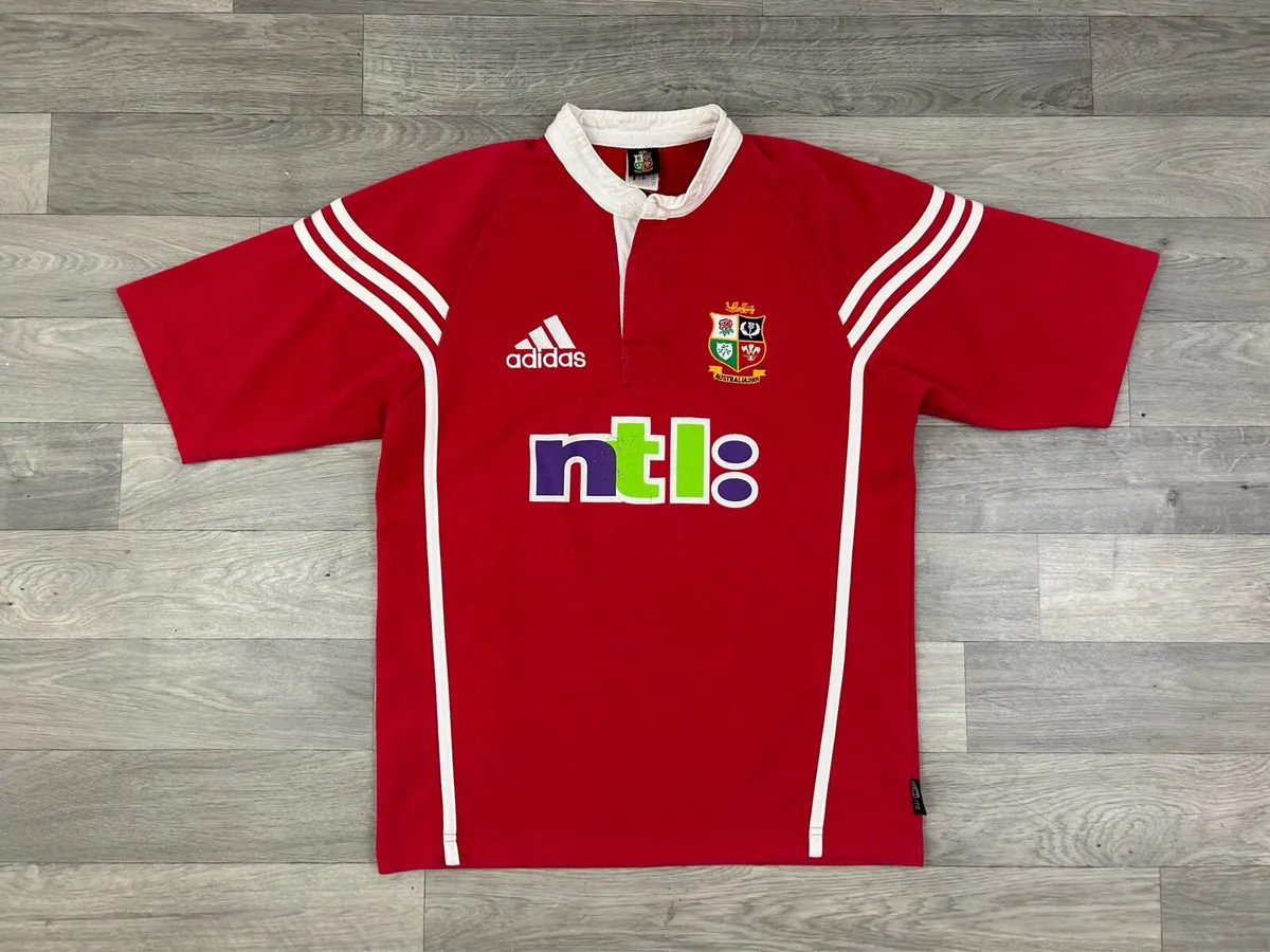 Vintage 2001 Adidas Lions Rugby Jersey Shirt Small - Image 1