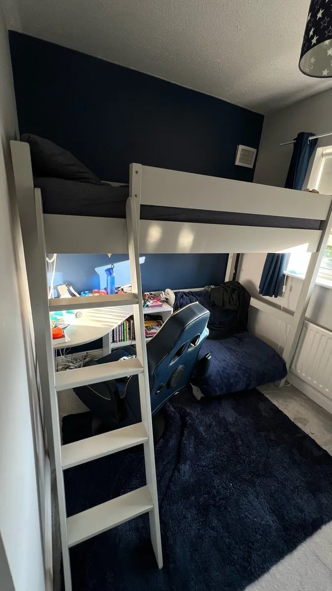 Jellybean group highsleeper bed with desk & futon - Image 2