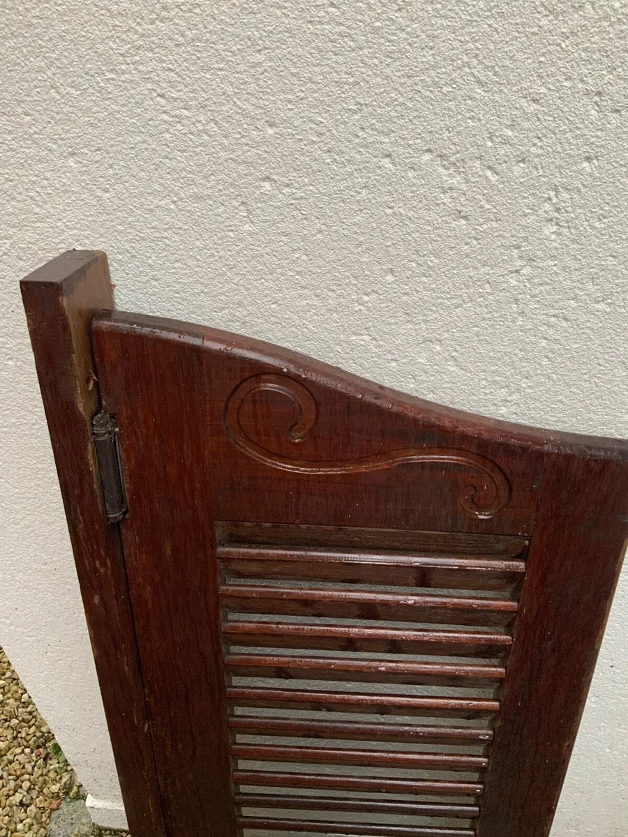 Rare Burmese Teak saloon doors pair - Image 2