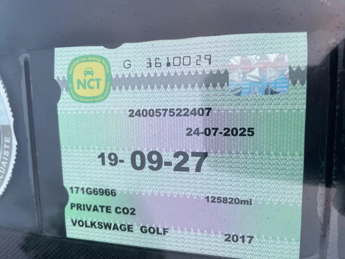 VOLKSWAGEN GOLF TDI 2017 NEW NCT - Image 2